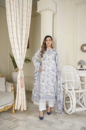 Manizay Dream Premium Digital Print Lawn With Premium Lino Karta Dupatta M-07