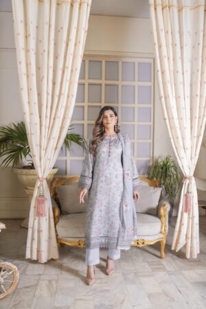 Manizay Dream Premium Digital Print Lawn With Premium Lino Karta Dupatta M-01