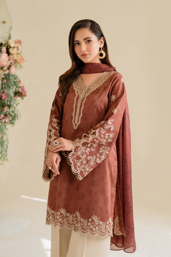 UE-428 Textured Lawn Ustitched 3-Piece Suit - Sole Mode '25 by Iznik Fashions - Image 7