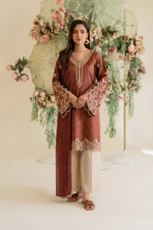UE-428 Textured Lawn Ustitched 3-Piece Suit - Sole Mode '25 by Iznik Fashions
