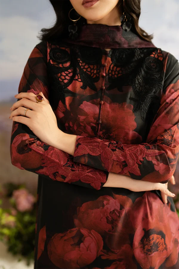 UE-455 Printed Lawn Unstitched 3-Piece Suit - Exclusive Lawn '25 by Iznik Fashions - Image 3