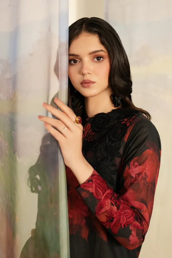 UE-455 Printed Lawn Unstitched 3-Piece Suit - Exclusive Lawn '25 by Iznik Fashions - Image 8