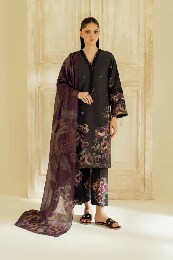 UE-449 Printed Lawn Unstitched 3-Piece Suit - Exclusive Lawn '25 by Iznik Fashions - Image 9