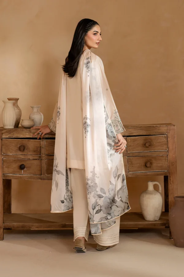 UE-485 Embroidered Lawn Unstitched 3-Piece Suit - Sole Mode '25 by Iznik Fashions - Image 2