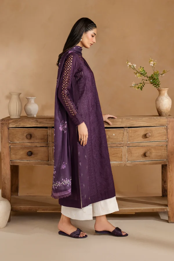 UE-481 Embroidered Lawn Unstitched 3-Piece Suit - Sole Mode '25 by Iznik Fashions - Image 5