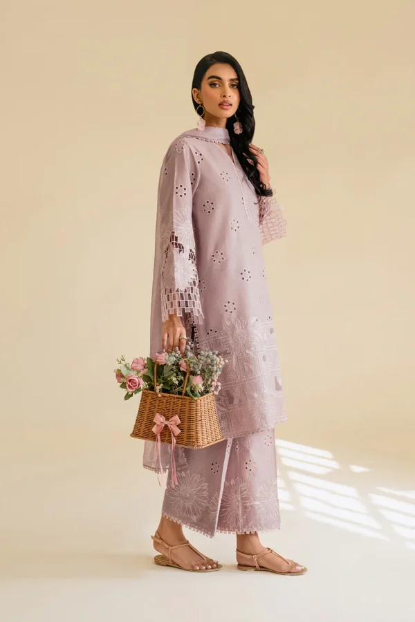 UE-431 Embroidered Textured Lawn Unstitched 3-Piece Suit - Sole Mode '25 by Iznik Fashions - Image 11