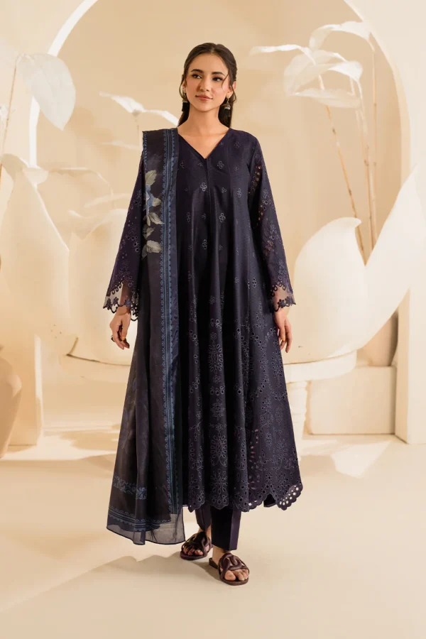 UE-427 Embroidered Textured Lawn Unstitched 3-Piece Suit - Sole Mode '25 by Iznik Fashions - Image 4