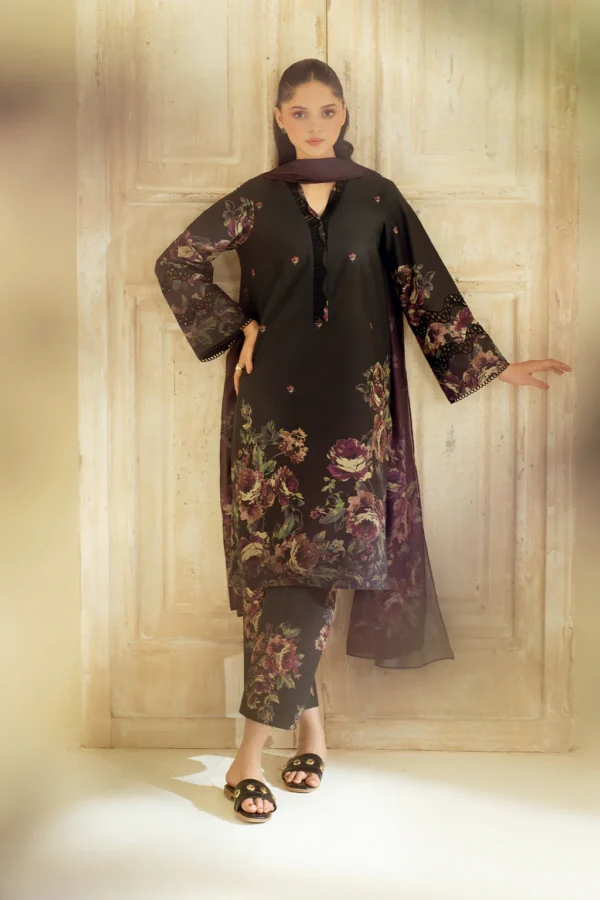 UE-449 Printed Lawn Unstitched 3-Piece Suit - Exclusive Lawn '25 by Iznik Fashions - Image 11