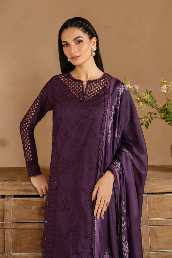 UE-481 Embroidered Lawn Unstitched 3-Piece Suit - Sole Mode '25 by Iznik Fashions - Image 6