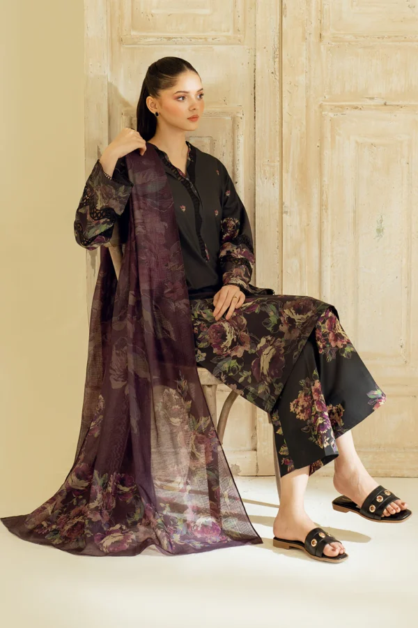 UE-449 Printed Lawn Unstitched 3-Piece Suit - Exclusive Lawn '25 by Iznik Fashions - Image 10
