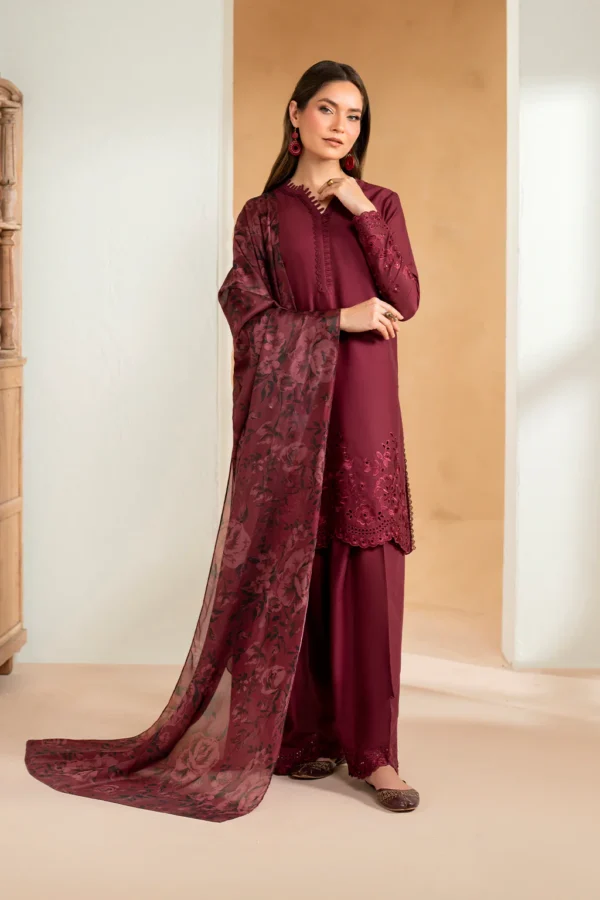 UE-484 Embroidered Lawn Unstitched 3-Piece Suit - Sole Mode '25 by Iznik Fashions - Image 5