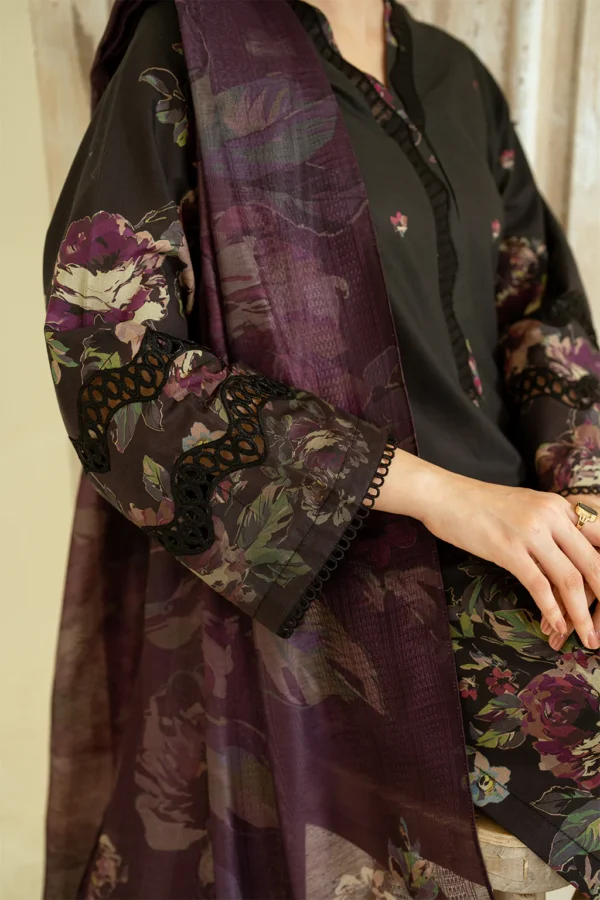 UE-449 Printed Lawn Unstitched 3-Piece Suit - Exclusive Lawn '25 by Iznik Fashions - Image 3