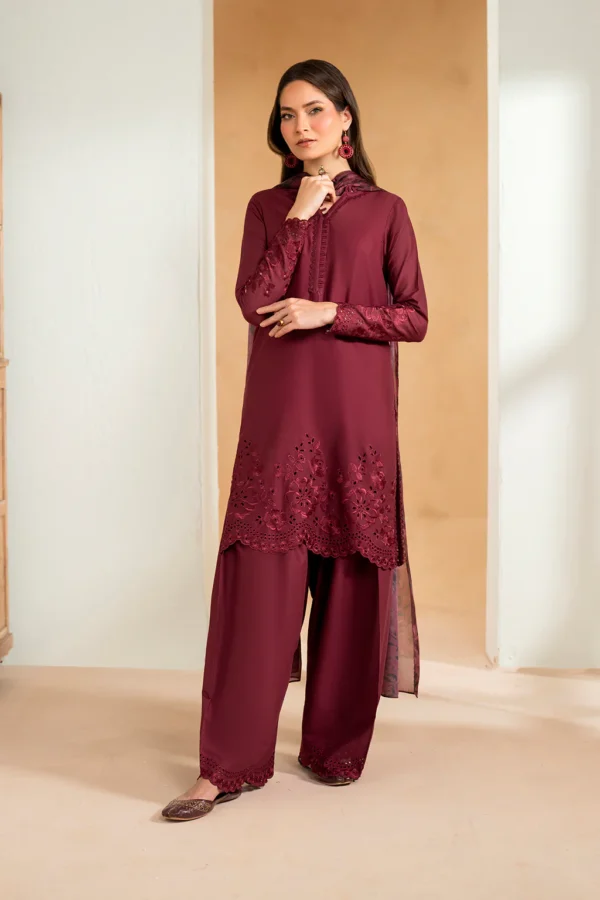 UE-484 Embroidered Lawn Unstitched 3-Piece Suit - Sole Mode '25 by Iznik Fashions - Image 6