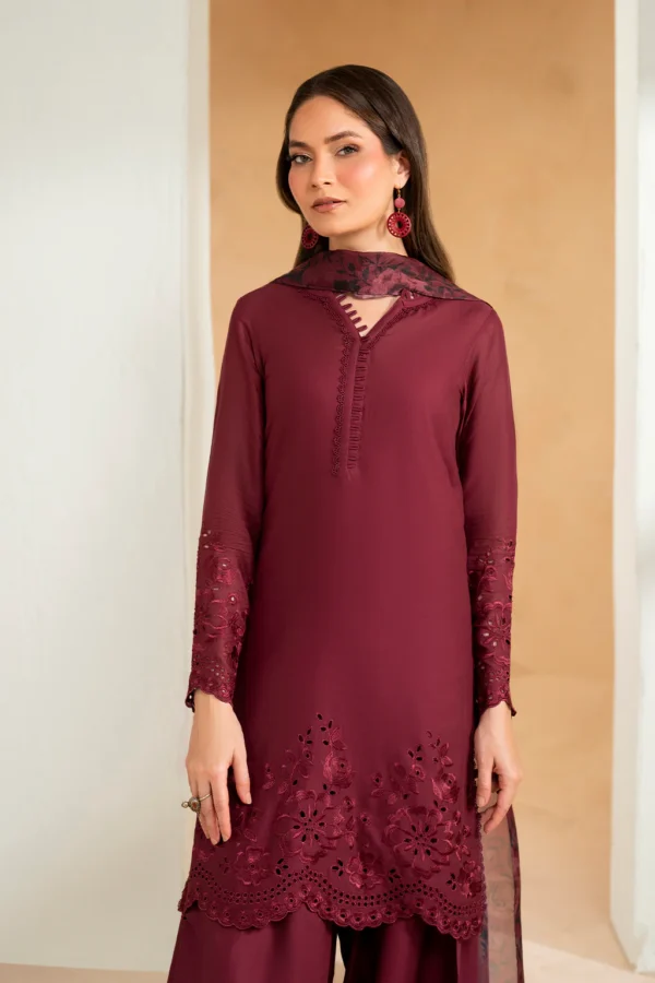 UE-484 Embroidered Lawn Unstitched 3-Piece Suit - Sole Mode '25 by Iznik Fashions - Image 7