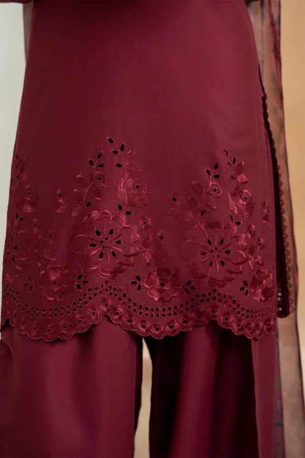 UE-484 Embroidered Lawn Unstitched 3-Piece Suit - Sole Mode '25 by Iznik Fashions - Image 4