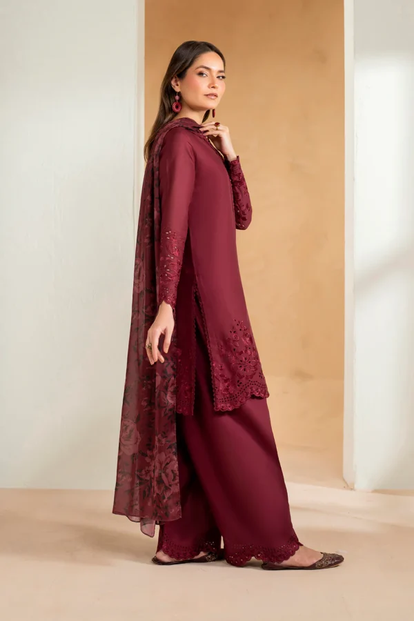 UE-484 Embroidered Lawn Unstitched 3-Piece Suit - Sole Mode '25 by Iznik Fashions - Image 8