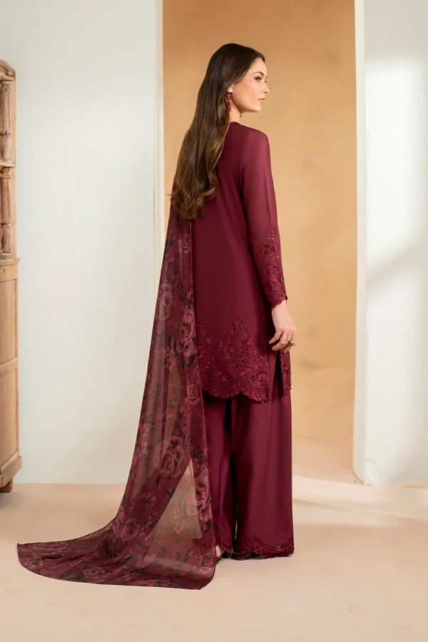 UE-484 Embroidered Lawn Unstitched 3-Piece Suit - Sole Mode '25 by Iznik Fashions - Image 2