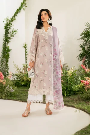 IFE-09 Embroidered Lawn Unstitched 3-Piece Suit - Festive Edition '25 by Iznik Fashions