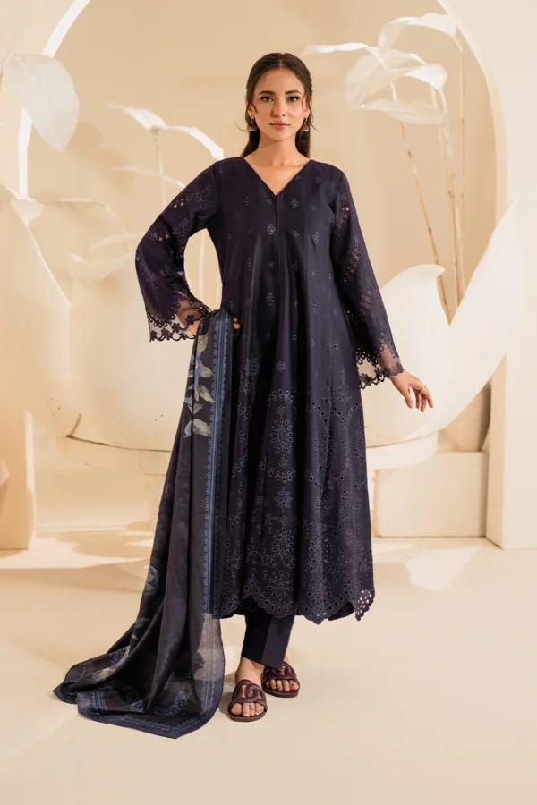 UE-427 Embroidered Textured Lawn Unstitched 3-Piece Suit - Sole Mode '25 by Iznik Fashions - Image 5