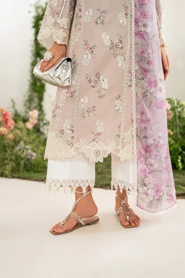 IFE-09 Embroidered Lawn Unstitched 3-Piece Suit - Festive Edition '25 by Iznik Fashions - Image 7