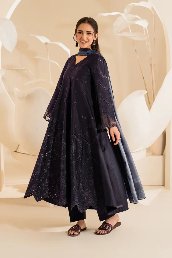 UE-427 Embroidered Textured Lawn Unstitched 3-Piece Suit - Sole Mode '25 by Iznik Fashions - Image 6