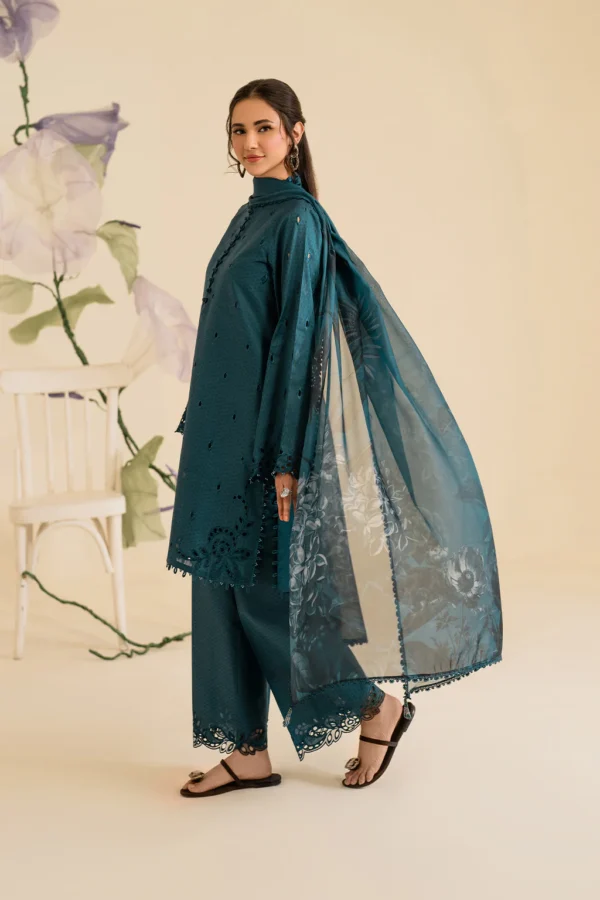 UE-421 Embroidered Textured Lawn Ustitched 3-Piece Suit - Sole Mode '25 by Iznik Fashions - Image 5