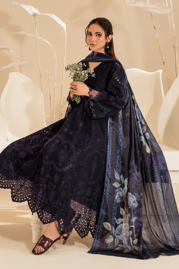 UE-427 Embroidered Textured Lawn Unstitched 3-Piece Suit - Sole Mode '25 by Iznik Fashions - Image 10