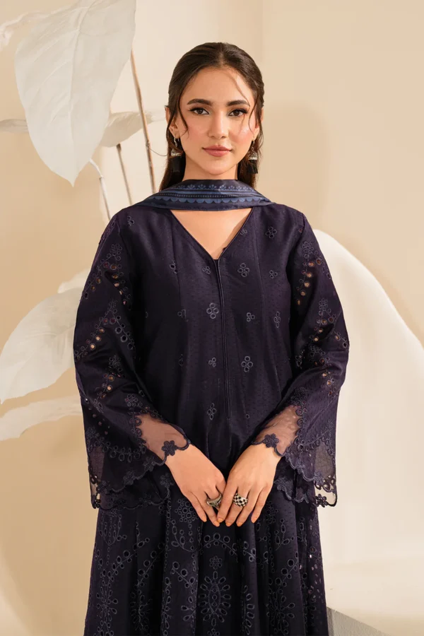UE-427 Embroidered Textured Lawn Unstitched 3-Piece Suit - Sole Mode '25 by Iznik Fashions - Image 11