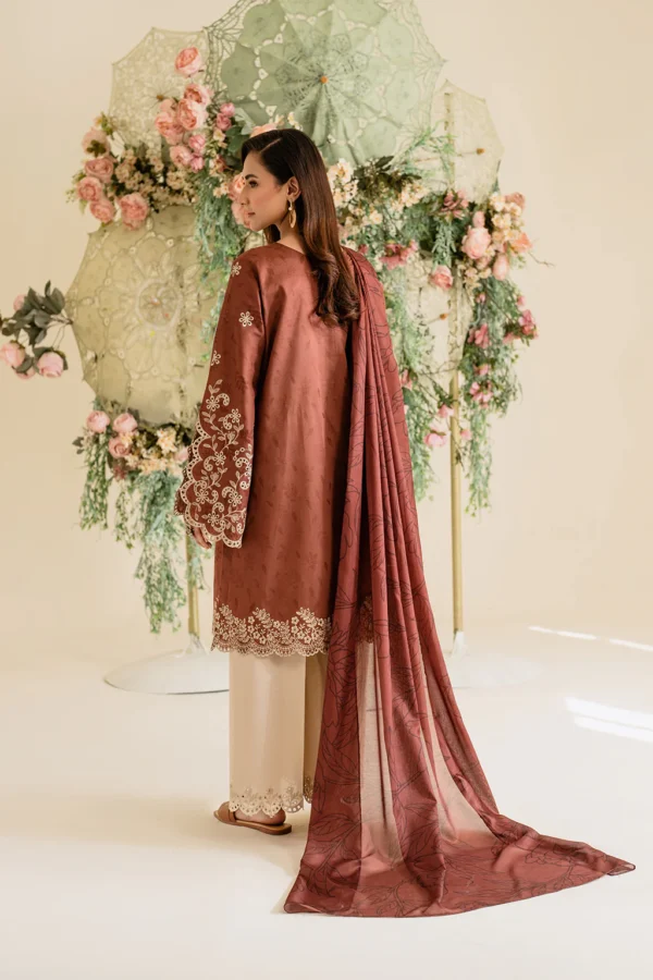 UE-428 Textured Lawn Ustitched 3-Piece Suit - Sole Mode '25 by Iznik Fashions - Image 2