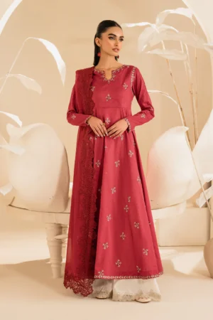 UE-425 Embroidered Textured Lawn Ustitched 3-Piece Suit - Sole Mode '25 by Iznik Fashions