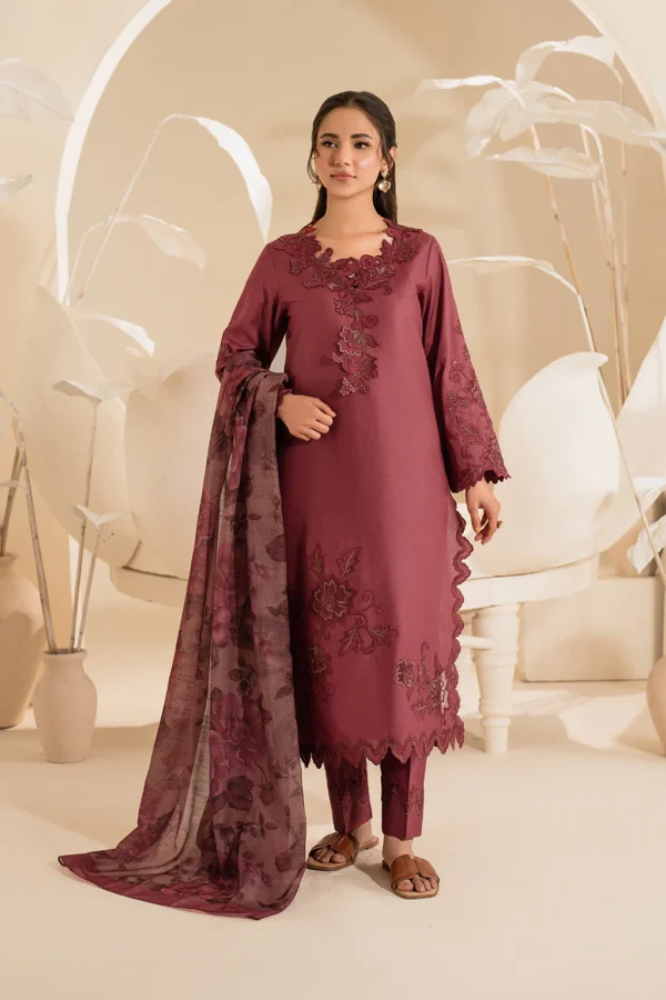 UE-430 Textured Lawn Ustitched 3-Piece Suit - Sole Mode '25 by Iznik Fashions - Image 6