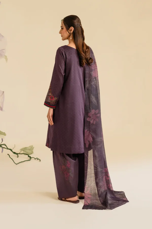UE-426 Embroidered Textured Lawn Unstitched 3-Piece Suit - Sole Mode '25 by Iznik Fashions - Image 2