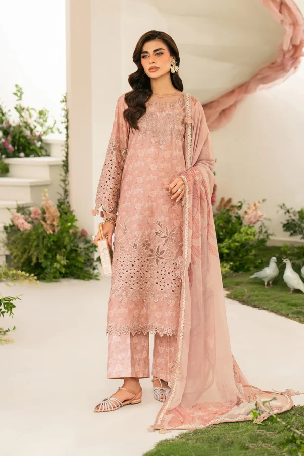 IFE-12 Embroidered Lawn Unstitched 3-Piece Suit - Festve Edition '25 by Iznik Fashions - Image 8