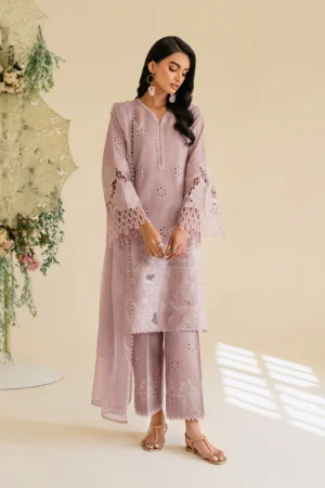 UE-431 Embroidered Textured Lawn Unstitched 3-Piece Suit - Sole Mode '25 by Iznik Fashions