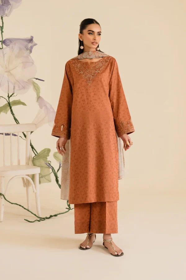UE-419 Textured Lawn Unstitched 3-Piece Suit - Sole Mode '25 by Iznik Fashions - Image 9