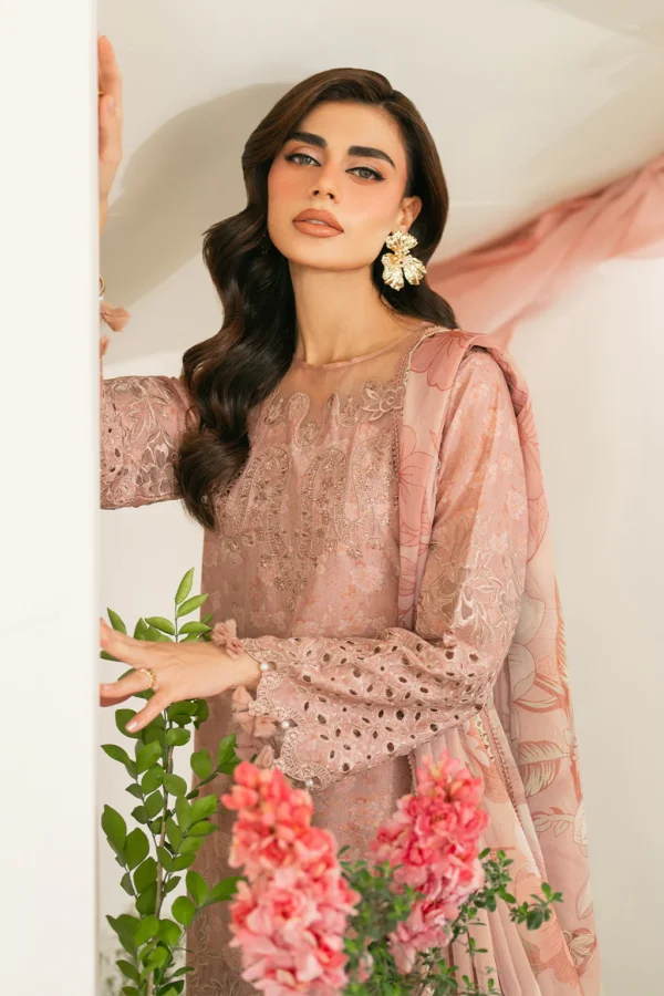 IFE-12 Embroidered Lawn Unstitched 3-Piece Suit - Festve Edition '25 by Iznik Fashions - Image 11
