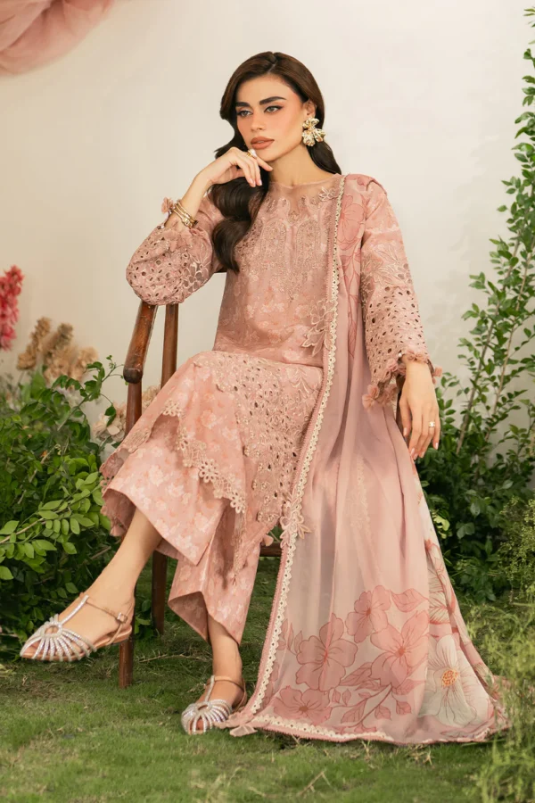 IFE-12 Embroidered Lawn Unstitched 3-Piece Suit - Festve Edition '25 by Iznik Fashions - Image 4