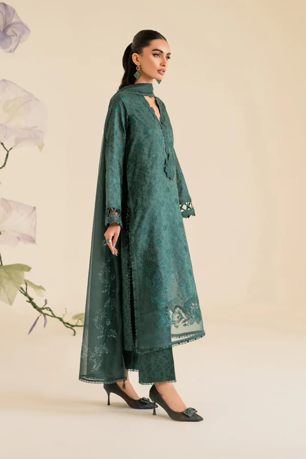 UE-429 Embroidered Textured Lawn Unstitched 3-Piece Suit - Sole Mode '25 by Iznik Fashions - Image 4