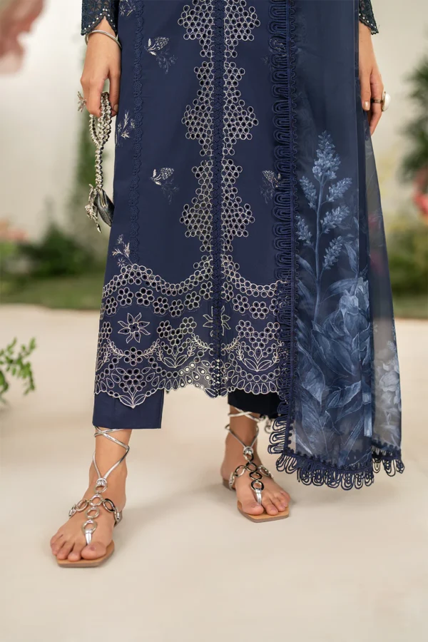IFE-04 Embroidered Lawn Unstitched 3-Piece Suit - Festive Edition '25 by Iznik Fashions - Image 6