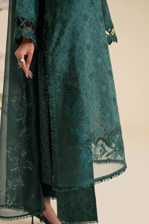 UE-429 Embroidered Textured Lawn Unstitched 3-Piece Suit - Sole Mode '25 by Iznik Fashions - Image 7