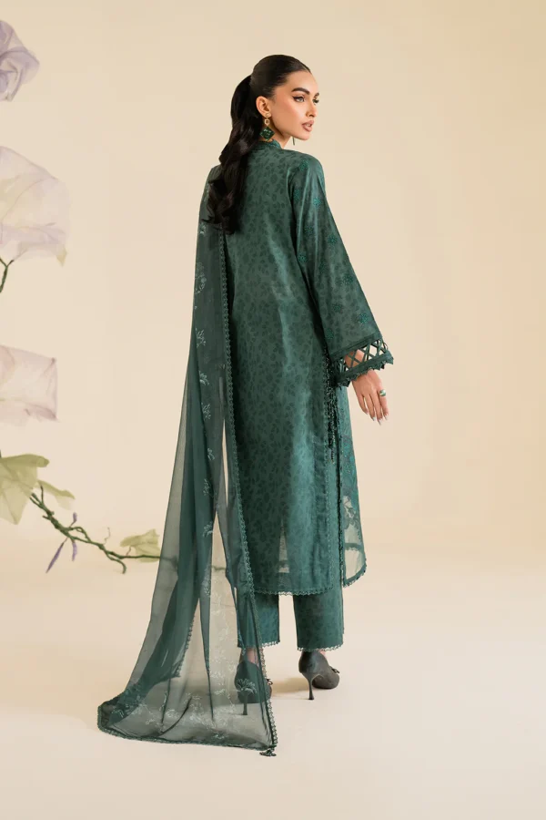 UE-429 Embroidered Textured Lawn Unstitched 3-Piece Suit - Sole Mode '25 by Iznik Fashions - Image 2