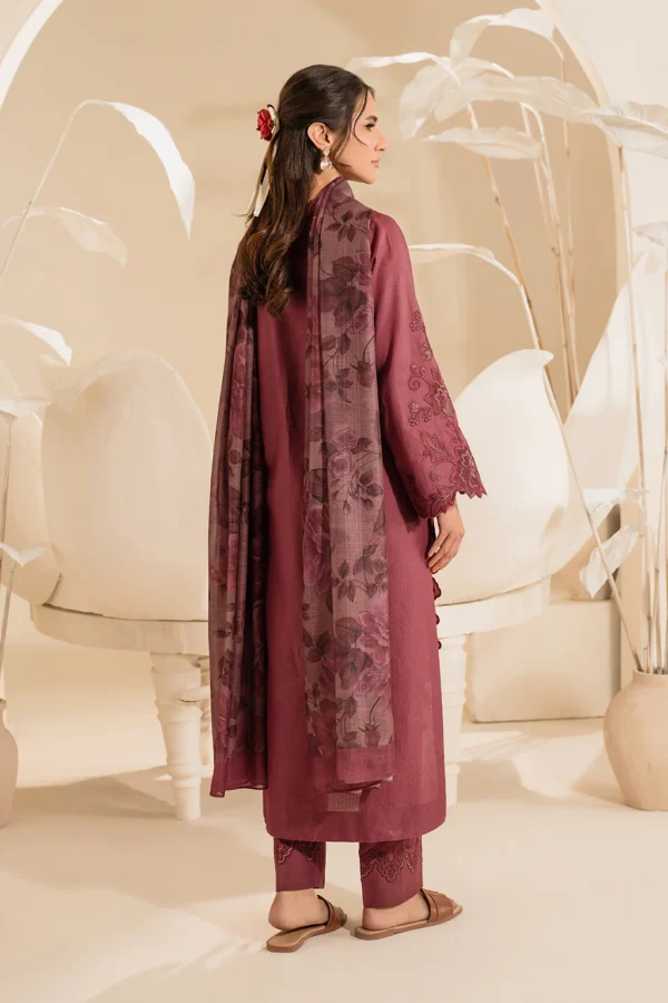 UE-430 Textured Lawn Ustitched 3-Piece Suit - Sole Mode '25 by Iznik Fashions - Image 2