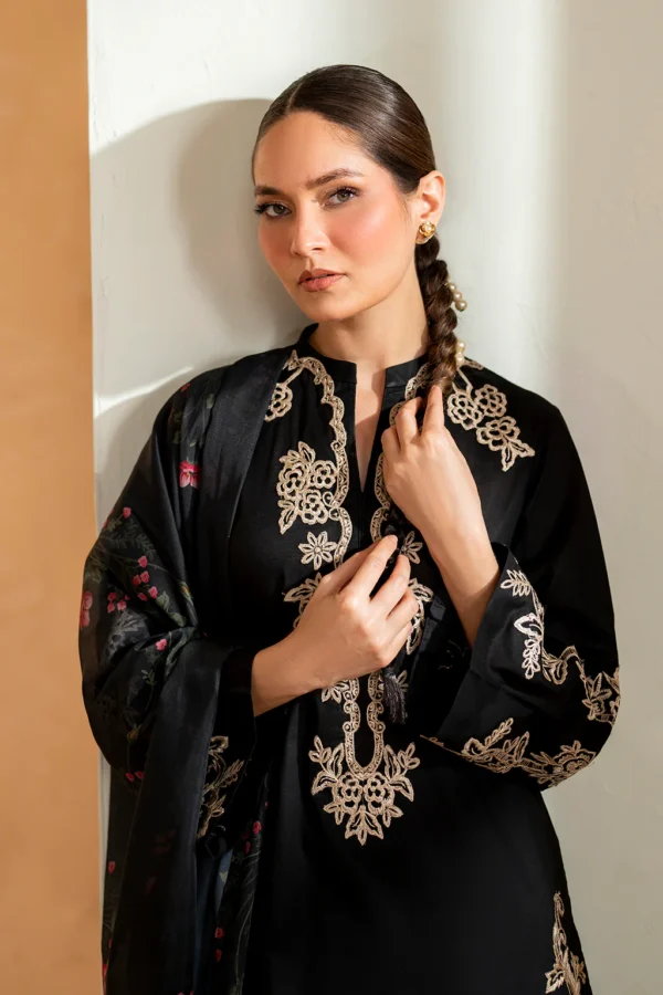 UE-476 Embroidered Lawn Unstitched 3-Piece Suit - Sole Mode '25 by Iznik Fashions - Image 8