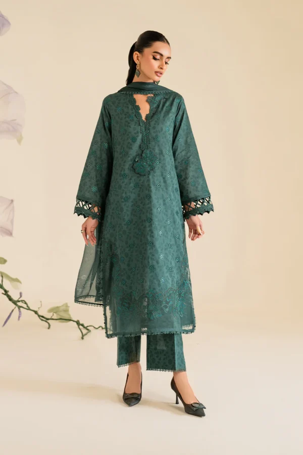 UE-429 Embroidered Textured Lawn Unstitched 3-Piece Suit - Sole Mode '25 by Iznik Fashions - Image 6
