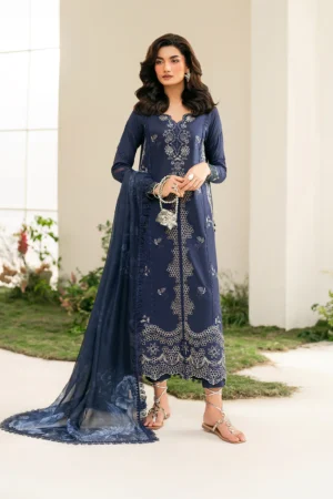 IFE-04 Embroidered Lawn Unstitched 3-Piece Suit - Festive Edition '25 by Iznik Fashions