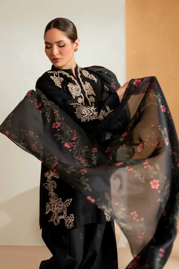 UE-476 Embroidered Lawn Unstitched 3-Piece Suit - Sole Mode '25 by Iznik Fashions - Image 3