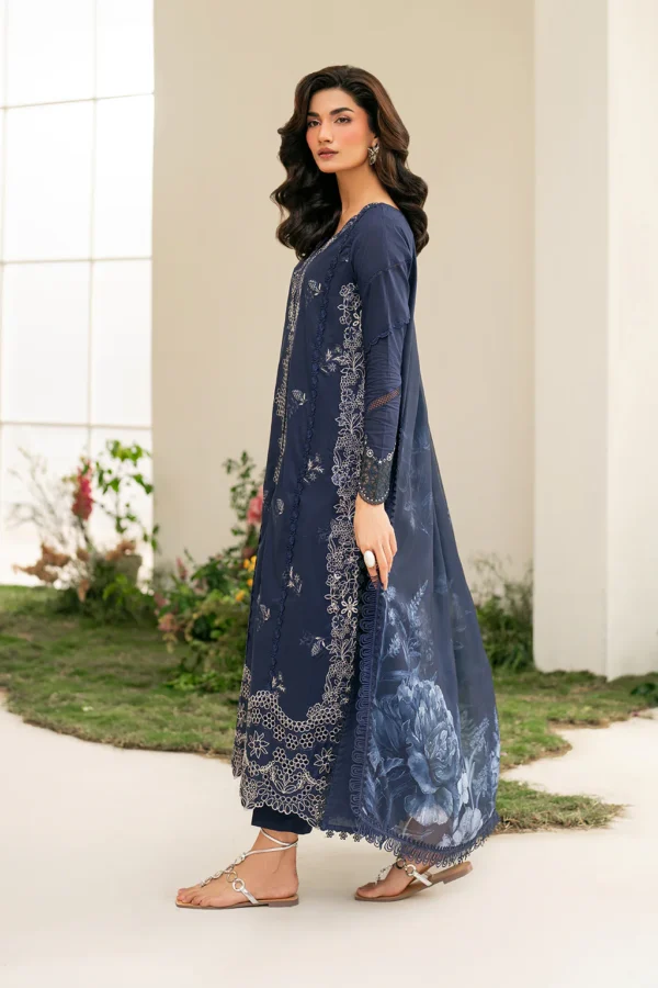 IFE-04 Embroidered Lawn Unstitched 3-Piece Suit - Festive Edition '25 by Iznik Fashions - Image 8