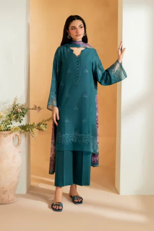 UE-482 Embroidered Lawn Unstitched 3-Piece Suit - Sole Mode '25 by Iznik Fashions