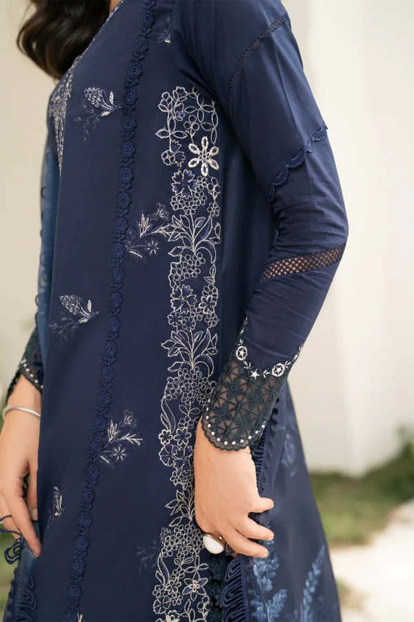 IFE-04 Embroidered Lawn Unstitched 3-Piece Suit - Festive Edition '25 by Iznik Fashions - Image 10