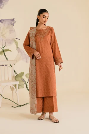 UE-419 Textured Lawn Unstitched 3-Piece Suit - Sole Mode '25 by Iznik Fashions